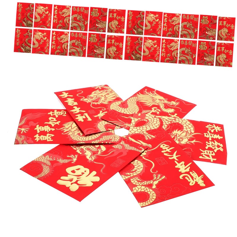 Chinese Red Envelopes 60pcs Mixed Styles for Lunar New Year Weddings Birthdays Spring Festival Money Packets - Image 2