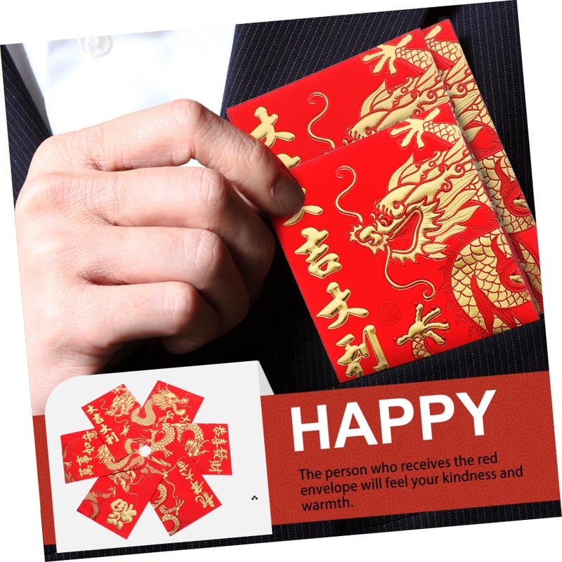 Chinese Red Envelopes 60pcs Mixed Styles for Lunar New Year Weddings Birthdays Spring Festival Money Packets - Image 5