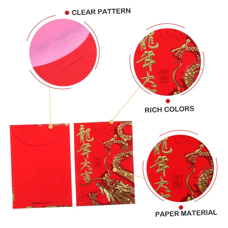 Chinese Red Envelopes 60pcs Mixed Styles for Lunar New Year Weddings Birthdays Spring Festival Money Packets - Image 4