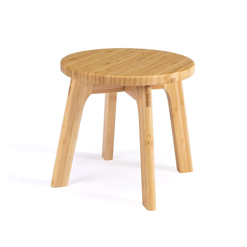GOBAM GOBAM Bamboo Step Stool 1065 Inches  Portable Wooden Stool for Adults Kids Kitchen Bathroom Bedroom Toy Room  300 lbs Capacity 
