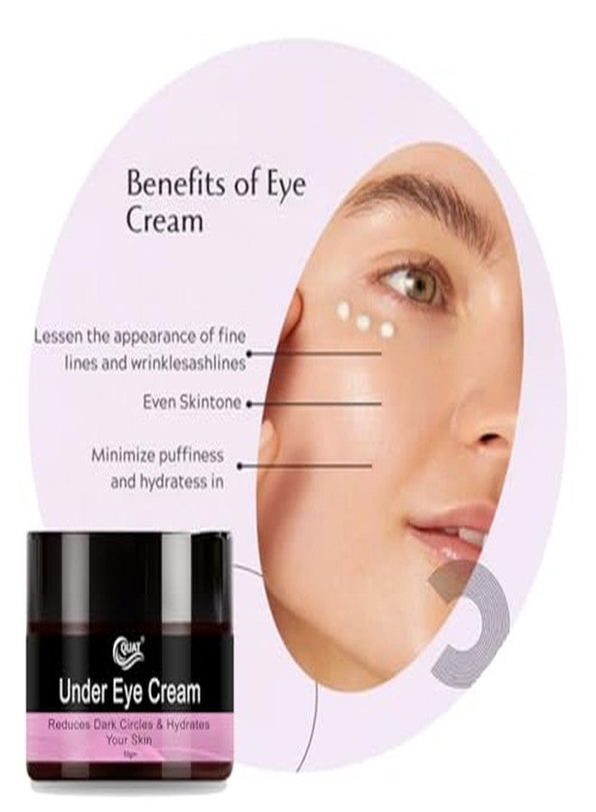 QUAT Under Eye Cream 50g | Reduces Dark Circles, Puffiness & Fine Lines | Brightening, Hydrating & Firming Eye Cream for Smooth, Refreshed Under-Eye Skin - Image 4