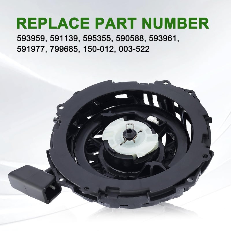 Dalom 591139 593959 Recoil Pull Start Assembly for Troy Bilt TB110 TB200 Bris Strton 450E 500E 550E 575E 590588 593961 Rewind Starter 140CC Engine Lawn Mower Parts - Image 5
