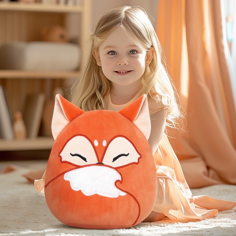 Glow Guards 12-Inch Red Fox Plush Pillow Cute Fox Stuffed Animal Soft Fox Plush Toy Stuffed Animals Fox Birthday Gift for Boys Girls Kids Red Fox - Image 5