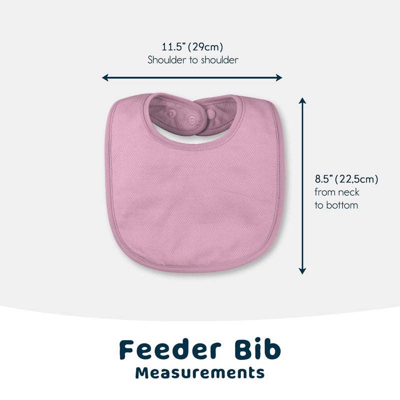 Tiny Twinkle 8 Pack Baby Food Bibs for Eating  Waterproof  Absorbent 612 Months Infant Bibs OEKOTEX Certified Drooling Bibs for Baby Led WeaningGirl Set 8Pack - Image 2