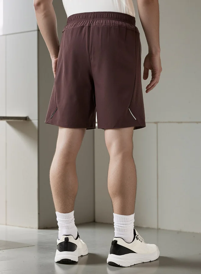 Splash Active  Regular Fit Shorts with Elasticated Waistband for Men | Best Price UAE