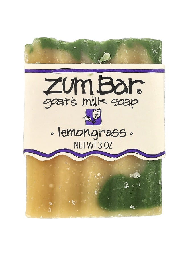ZUM ZUM, Zum Bar®, Goat's Milk Bar Soap, Lemongrass, 3 oz - Image 1