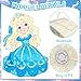 Threan Princess Piata Fairy Party Decorations Pink Ballet Piata Ballerina Birthday Game Set Party Supplies for Girl Theme Baby Shower Butterfly Birthday Supplies DecorationBlue Princess - Image 4
