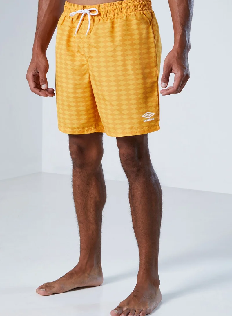 umbro Diamond Checkerboard Swim Shorts