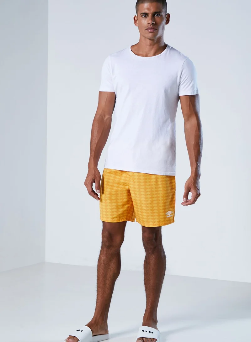 umbro Diamond Checkerboard Swim Shorts