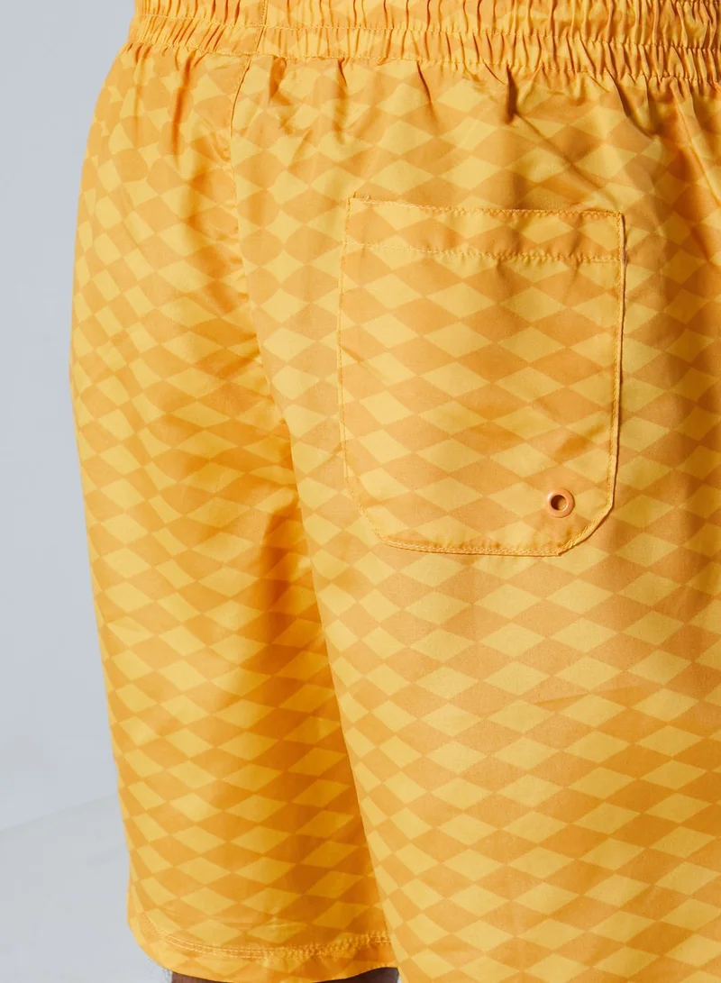 umbro Diamond Checkerboard Swim Shorts