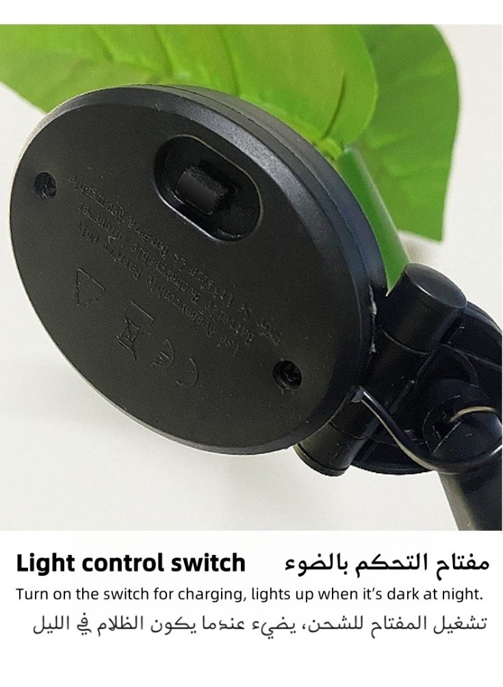 مصباح عشبة شمسي خارجي بإضاءة فراشة متحركة مع الرياح، مصباح LED خارجي للفناء والحديقة بمخزون مائي مقاوم للماء للزينة - Image 4