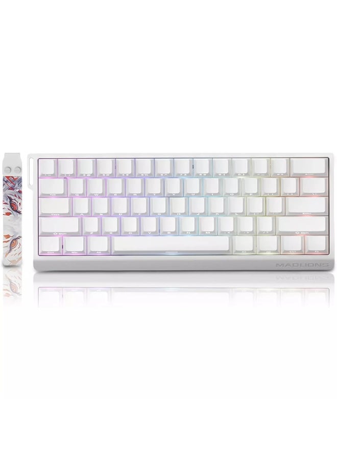 مادليونس لوحة مفاتيح الألعاب المغناطيسية MAD 60 HE - مفاتيح مغناطيسية بتقنية تأثير هول من نوع Amber Pro - معدل استجابة 8000 هرتز - معدل مسح 32 ألف - زمن استجابة 0.125 مللي ثانية - دقة 0.02 مم - وضع التشغيل السريع - Image 1