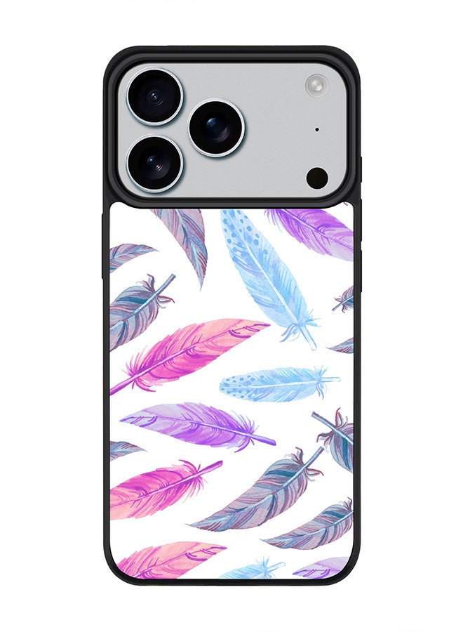 Stylizedd iPhone 17 Pro Case, [Compatible with MagSafe] Slim Magnetic cover Phone Case iPhone 17 Pro -Feather Colors - Image 1