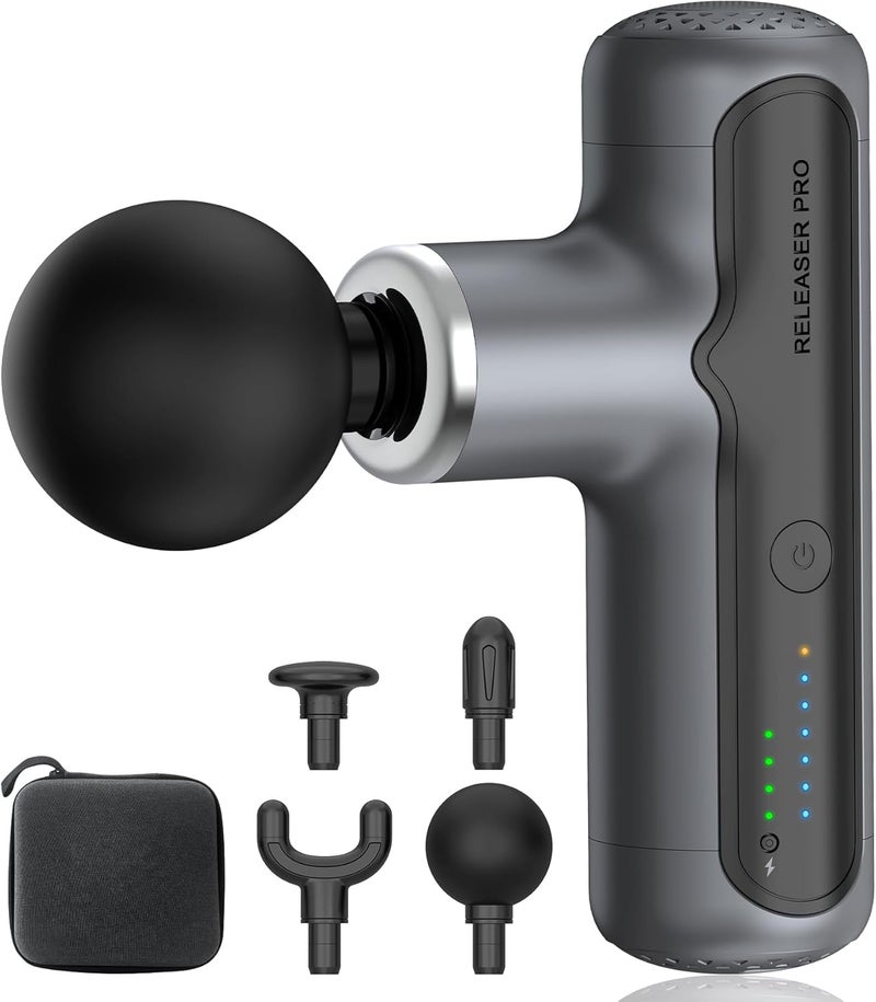 XXZU Massage Gun with 4 Massage Heads and 7 Gears - Electric Handheld Massager for Muscle Relief - Image 1