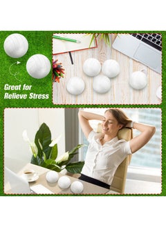 Civaner 30 Pieces Mini Volleyball Stress Balls 2.36 Inch Foam Sports Balls Tiny Volleyball Toys For Children For Stress Relief, Party Favor Toys, Ball Games (White)  - Image 4