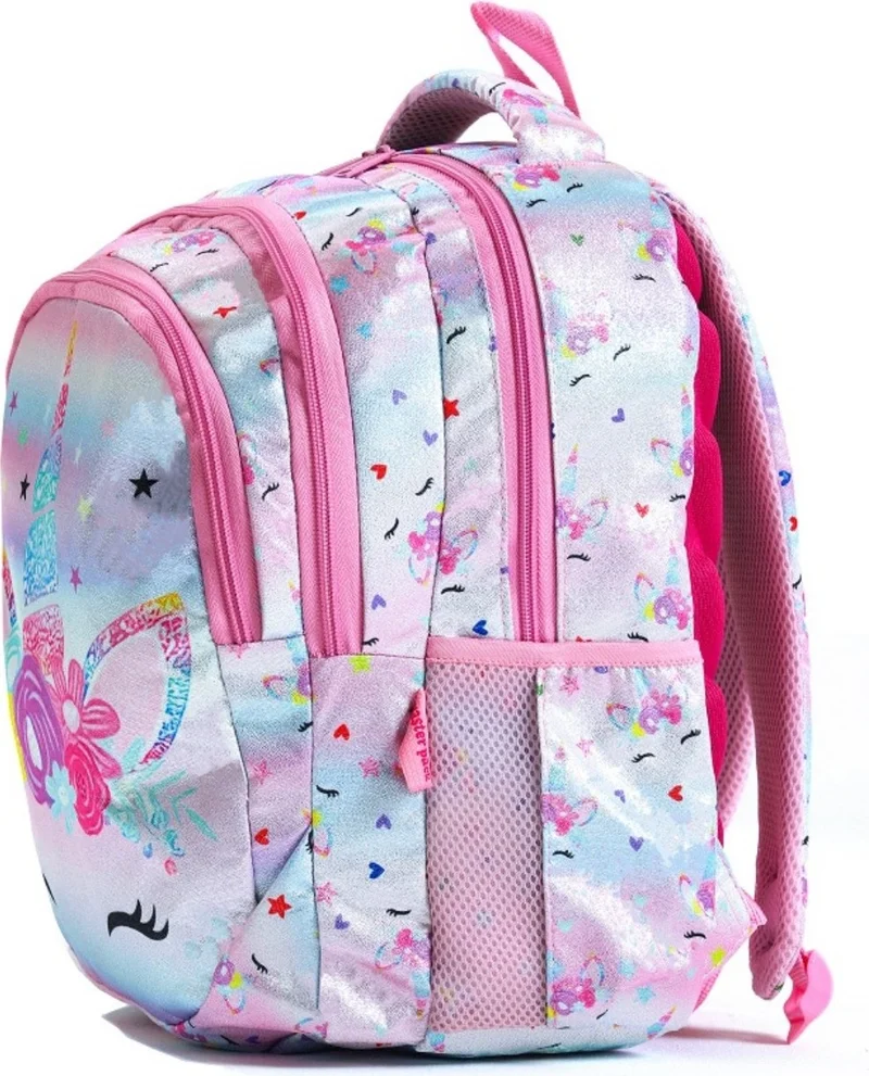 Esbuik New Season Lunchbox and Pen Holder Gift Orthopedic - Unicorn Patterned 3-Piece School Bag Set