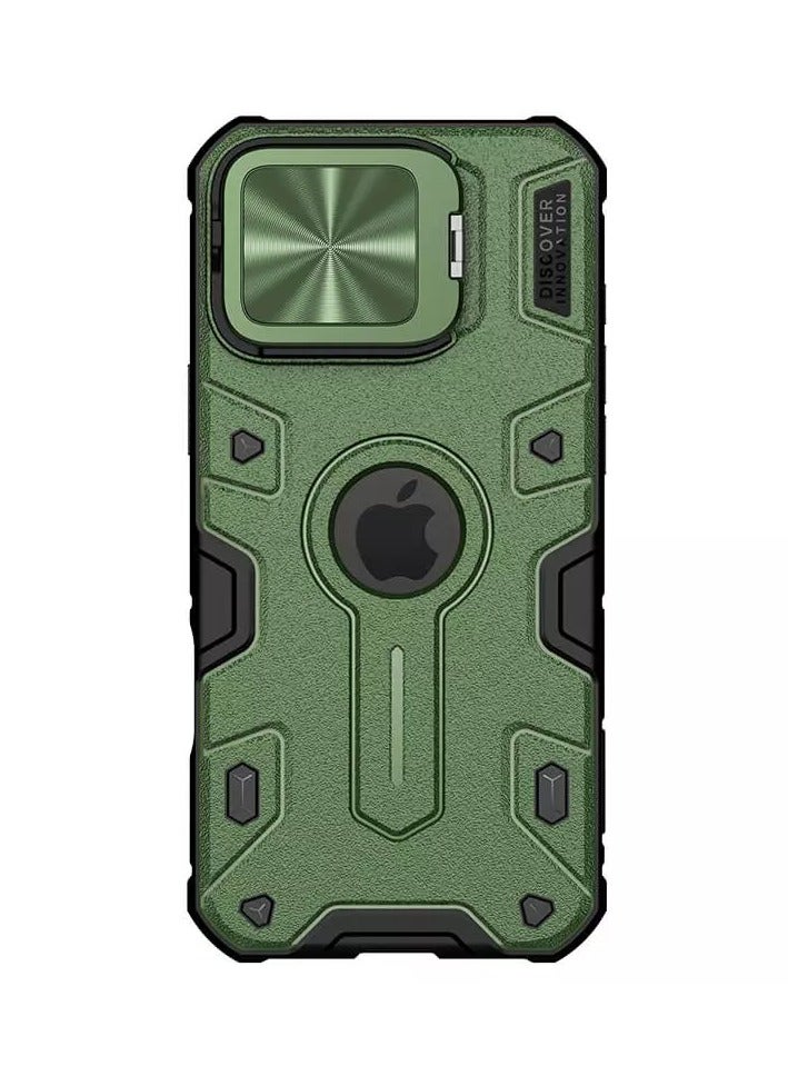 Nillkin Nillkin CamShield Armor Pro Magnetic Camera Protective Case for Apple iPhone 16 Pro Max (2024) - Green, Premium Protection with Magnetic Lens Cover  - Image 1