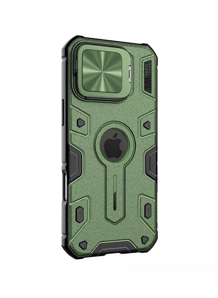 Nillkin Nillkin CamShield Armor Pro Magnetic Camera Protective Case for Apple iPhone 16 Pro Max (2024) - Green, Premium Protection with Magnetic Lens Cover  - Image 3