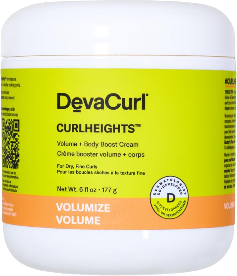 DevaCurl CurlHeights Volume + Body Boost Cream, 6 oz - Image 1