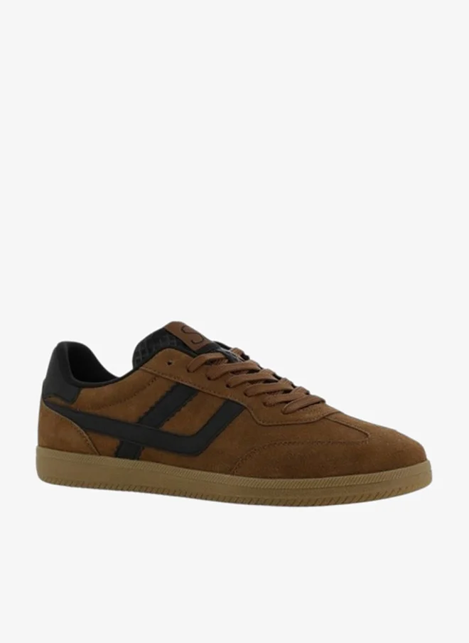 SJ SJ Men's Panelled Sneakers with Lace-Up Closure - 639702-198