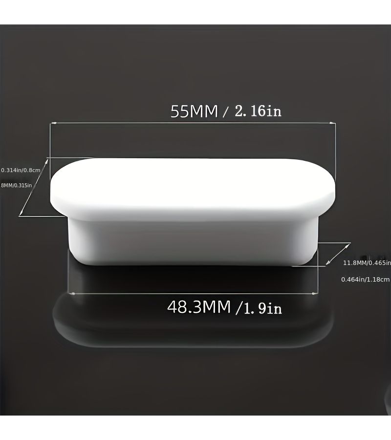 4pcs Oval Silicone Sink Hole Covers White Strip Flexible Drain Plugs For Kitchen Bathroom Bathtub - Image 3