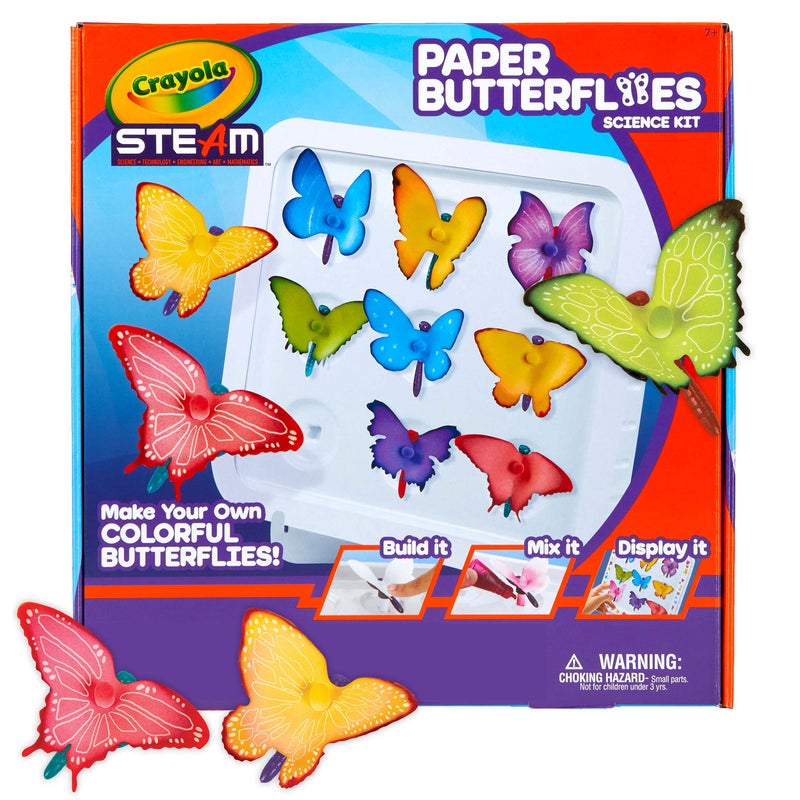 Crayola Paper Butterfly Science Kit, STEAM Toy, Gift for Kids, Ages 7, 8, 9, 10 - Image 1