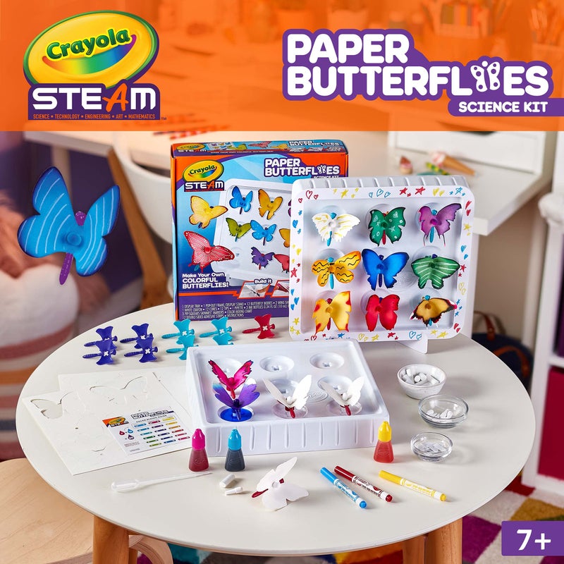 Crayola Paper Butterfly Science Kit, STEAM Toy, Gift for Kids, Ages 7, 8, 9, 10 - Image 4