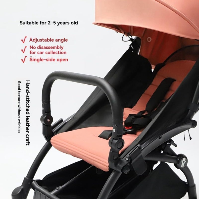 Baby stroller extended foot drag armrest universal armrest extended pedal umbrella car guardrail armrest  black - Image 4