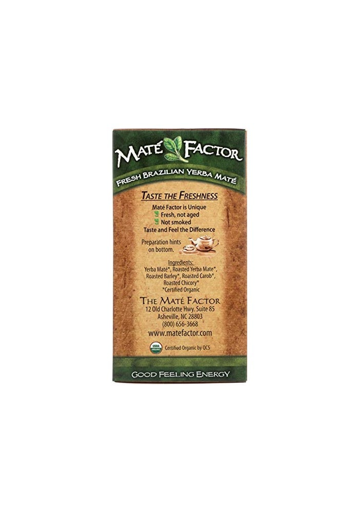 Maté Factor The Mate Factor Yerba Mate Energizing Herb Tea, Dark Roast, 20 Tea Bags (Pack of 3) - Image 5