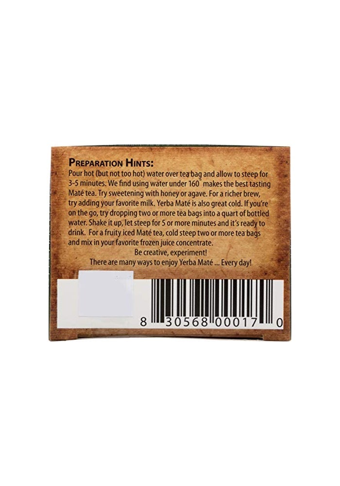 Maté Factor The Mate Factor Yerba Mate Energizing Herb Tea, Dark Roast, 20 Tea Bags (Pack of 3) - Image 3