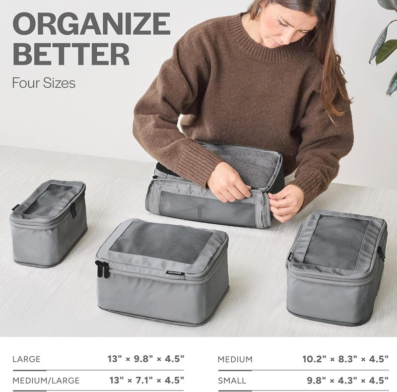 Aerotrunk مكعبات ضغط Aerotrunk - 4 قطع (4 قطع، رمادي) - Image 3
