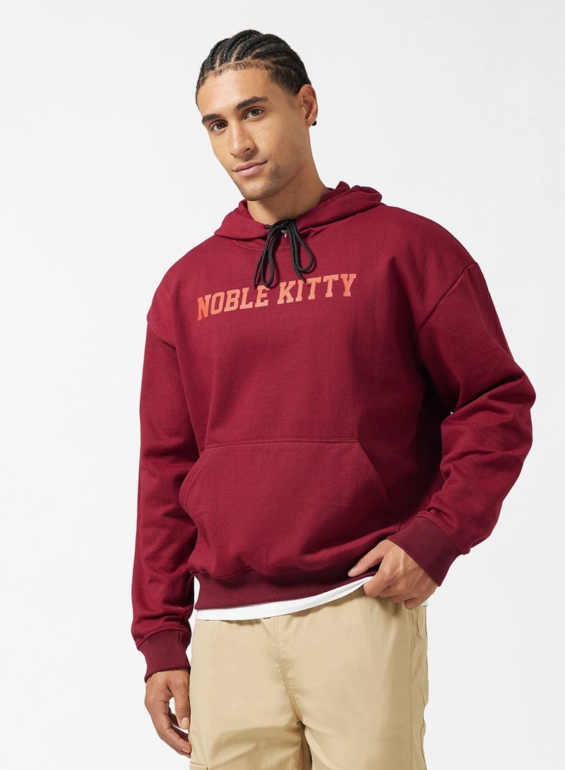 Seventy Five Graphic Pullover Oversize Hoodie - Image 3