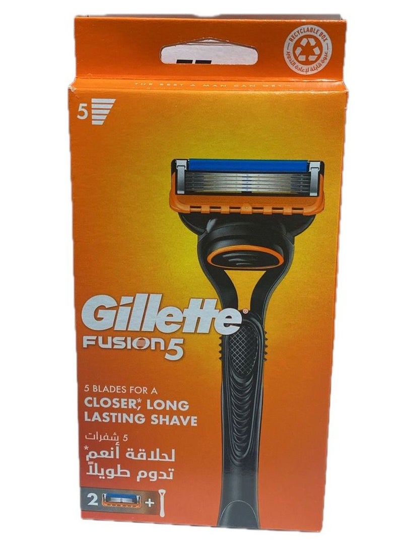 Gillette Fusion Men's Razor + 2 Blades 