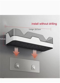 WinHolder Shower Caddy Adhesive Shower Shelf for Bathroom 2 Pack: Premium Wall Mount Bathroom Organizer Shelf - No Drilling Corner Sower Organizer - Upgraded Rustproof Kitchen Storage Rack  - Image 3