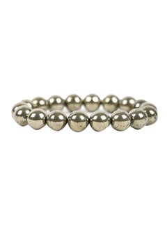 Generic Pyrite Stone Beads Natural Energized Charm Bracelet  - Image 1