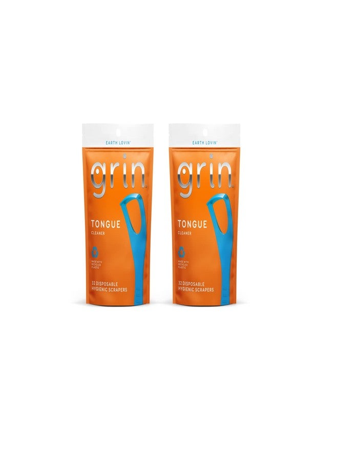 Grin Disposable Tongue Scrapers with Dental Picks for Teeth Cleaning, Tongue Cleaner for Adults & Fresh Breath, Plastic Tongue Scrape Cleaner for Oral Care, Tongue Scraper Set for Bad Breath - 2 Pack - Image 1