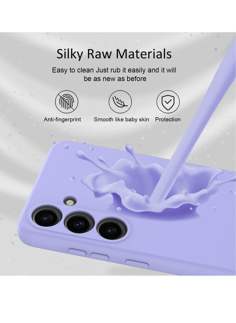 Raxoom Slim Liquid Silicone Case for Samsung Galaxy S24 Plus,with Scratch-Resistant Microfiber Lining Shockproof Soft Silicone Protective Case for Samsung S24 Plus (Purple) - Image 5