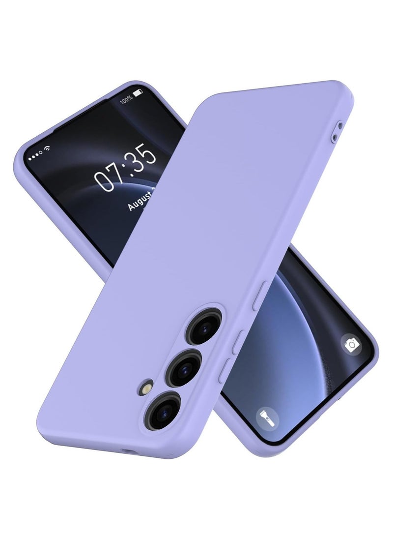 Raxoom Slim Liquid Silicone Case for Samsung Galaxy S24 Plus,with Scratch-Resistant Microfiber Lining Shockproof Soft Silicone Protective Case for Samsung S24 Plus (Purple) - Image 1