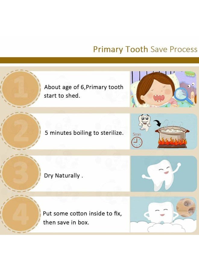 PAMBO Baby Tooth Fairy Box, First Tooth Keepsake Box for Kids - Wooden Tooth Holder & Storage Gift Box for Boys - Image 5