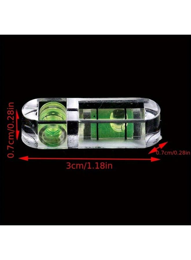 2pcs Mini T Type Bubble Spirit Level Acrylic Measuring Tool with Dual Bubbles - Image 3