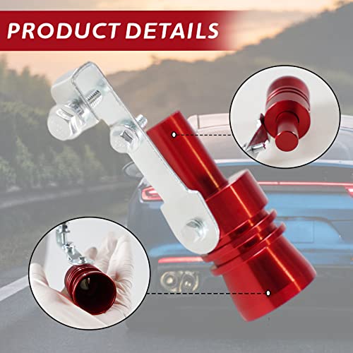 YIUIY Universal Turbo Sound Pipe Whistle Muffler Sounder Simulator Tailpipe Noise Sound Enhancer Compatible with Truck Motorcycle Cars Dirt Bike and ScooterXL Red - Image 5
