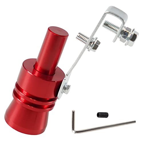 YIUIY Universal Turbo Sound Pipe Whistle Muffler Sounder Simulator Tailpipe Noise Sound Enhancer Compatible with Truck Motorcycle Cars Dirt Bike and ScooterXL Red - Image 1