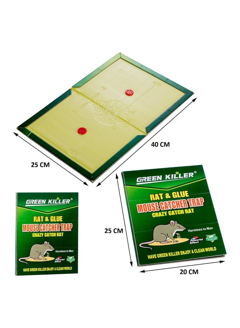 Green Killer Mouse and Rat Glue Traps, High Viscosity Rodent Catcher - Image 3