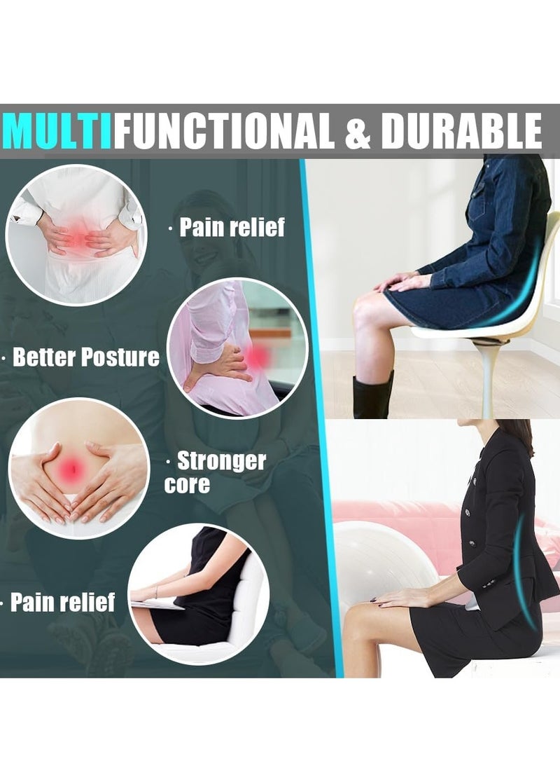 Arabest Ergonomic Foot Rest Under Desk, 180° Rocking Desk Foot Stool with Massage Surface, Foot Massager for Home, Office, Relieve Leg Pressure (Black)  - Image 5