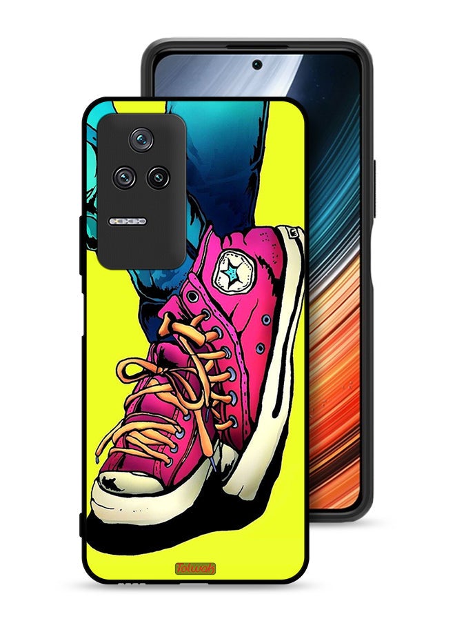 Tolwak Xiaomi Redmi K50 Pro Protective Case Cover Canva Shoes Art - Image 1
