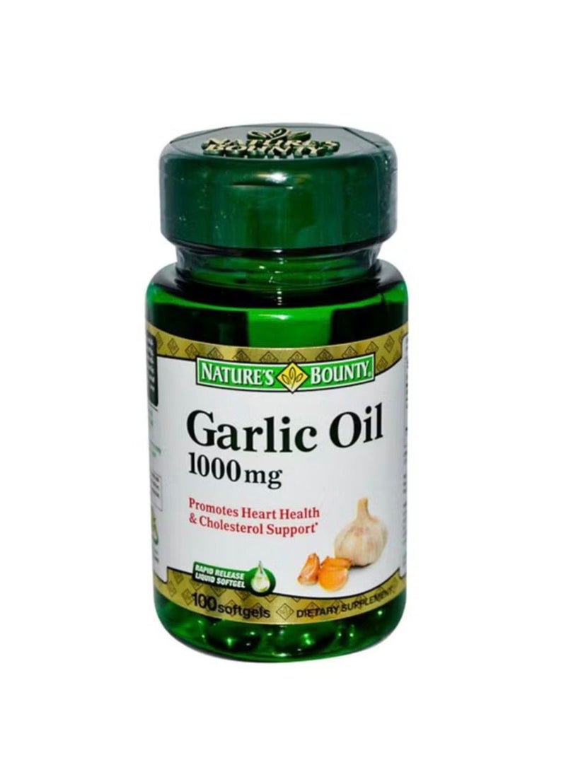 ناتشورز NATURES BOUNTY Garlic Oil 1000Mg - 100 Soft gels - Image 1