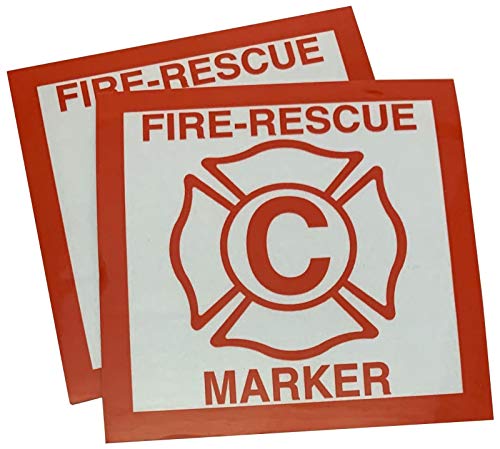 Perfectly Safe 2 Pack Child Fire Rescue Marker Window Decals Alert Fireman of Children - Image 3