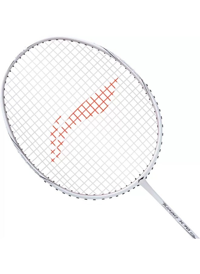 Li-Ning - Turbo Badminton String  X 70 G5 Badminton Racket - White/Black (Strung) - Image 1