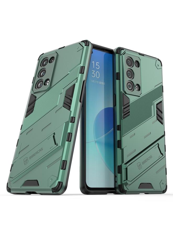 اس-توب جراب لهاتف OPPO Reno6 Pro+ 5G Punk Armor 2 في 1 PC + جراب TPU مقاوم للصدمات مع حامل غير مرئي - Image 2