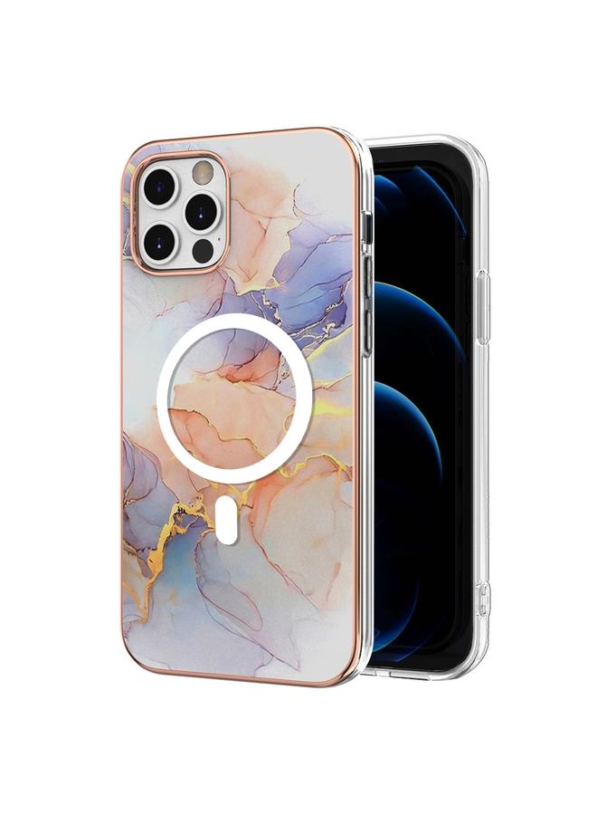 Zaboon Case For iPhone 12 Pro Max Marble Pattern Dual-side IMD Magsafe TPU Phone Case - Image 1